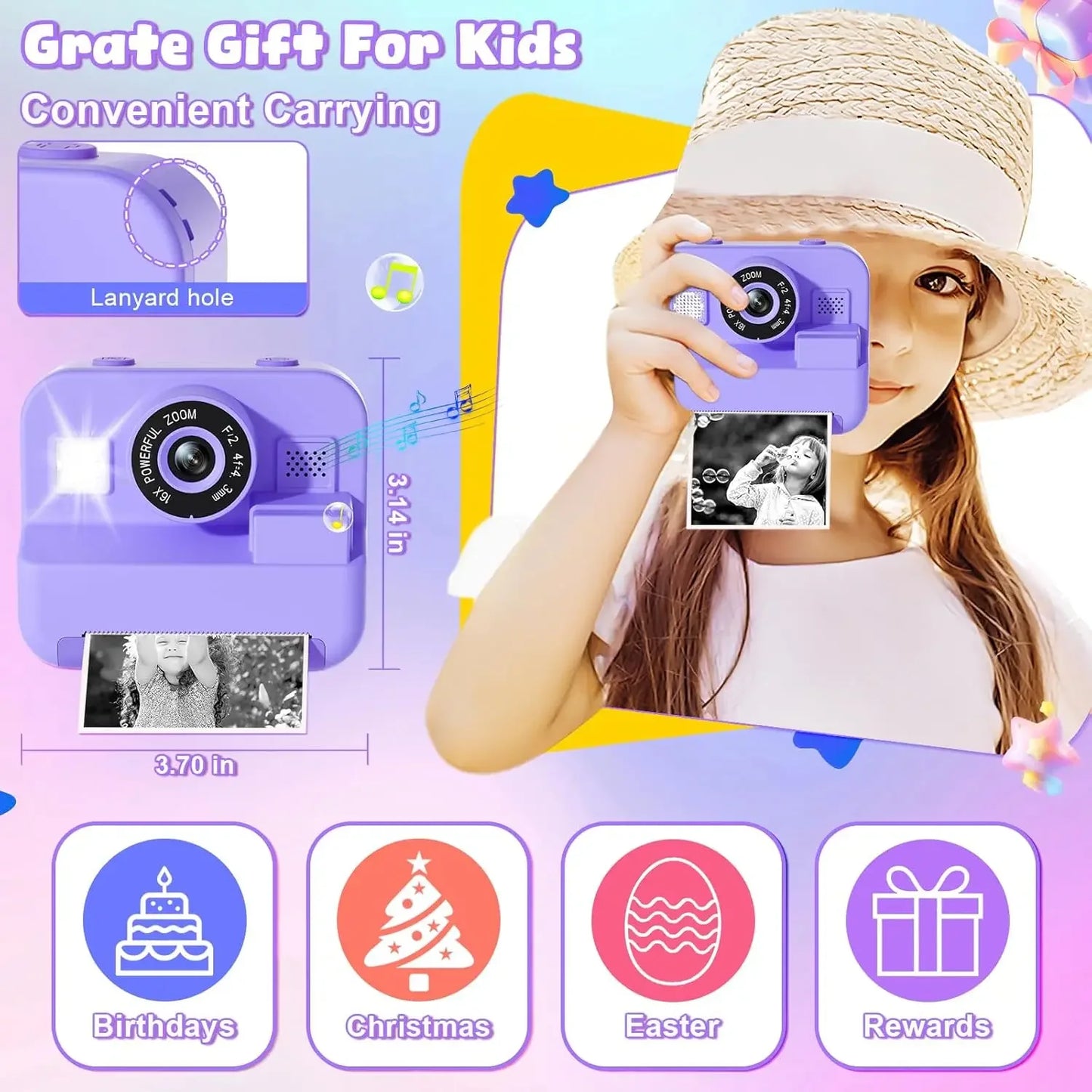 Snap & Print Kids Camera