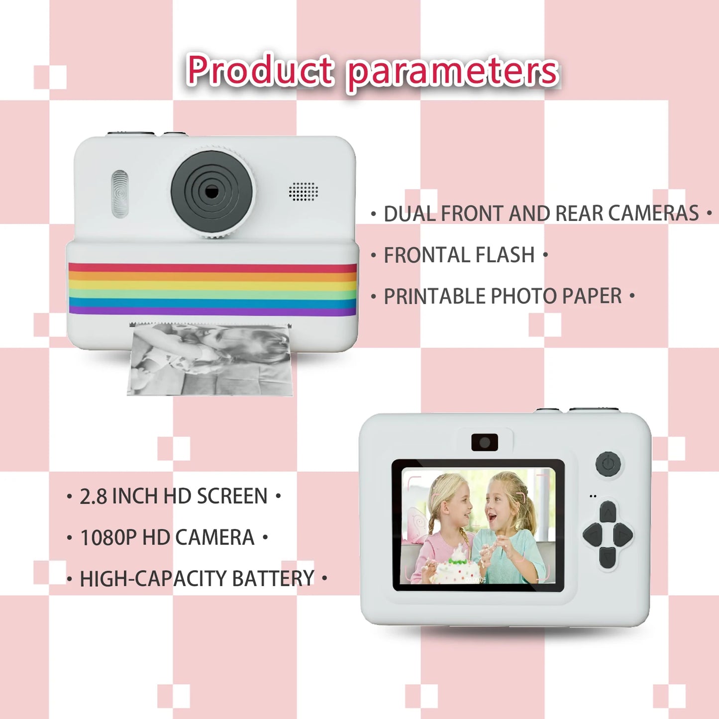Digital Children Instant Print Camera