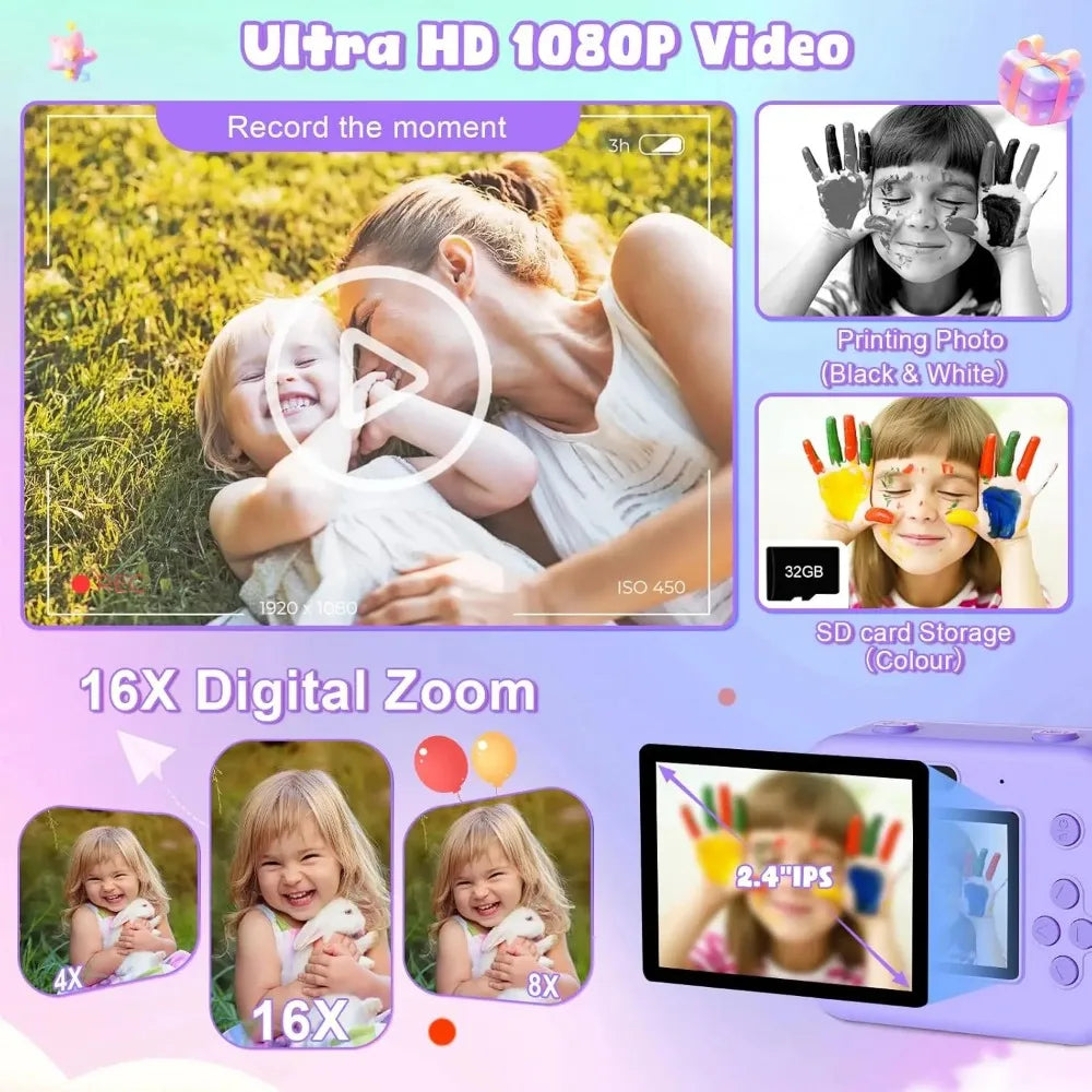 Snap & Print Kids Camera