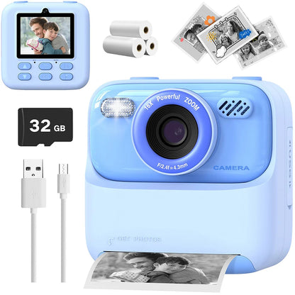 1080P HD Dual Lens Instant Print Camera