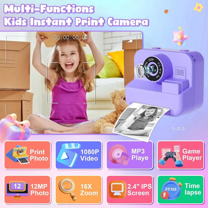 Snap & Print Kids Camera