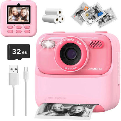 1080P HD Dual Lens Instant Print Camera